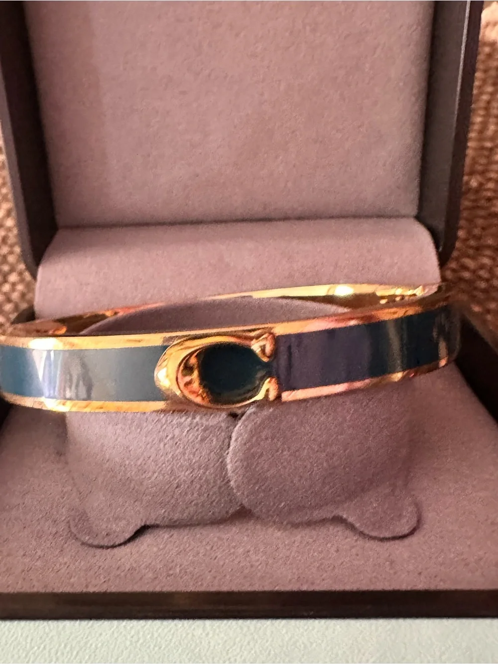 Coach hinged bracelet and Vintage wristlet EUC